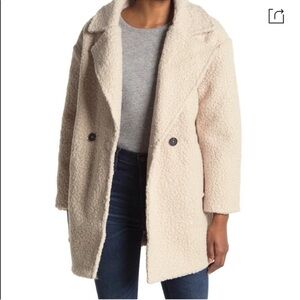 NWT Lush Cozy Cream Teddy Jacket